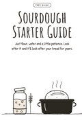 Free sourdough starter care guide PDF from Wentworth Station