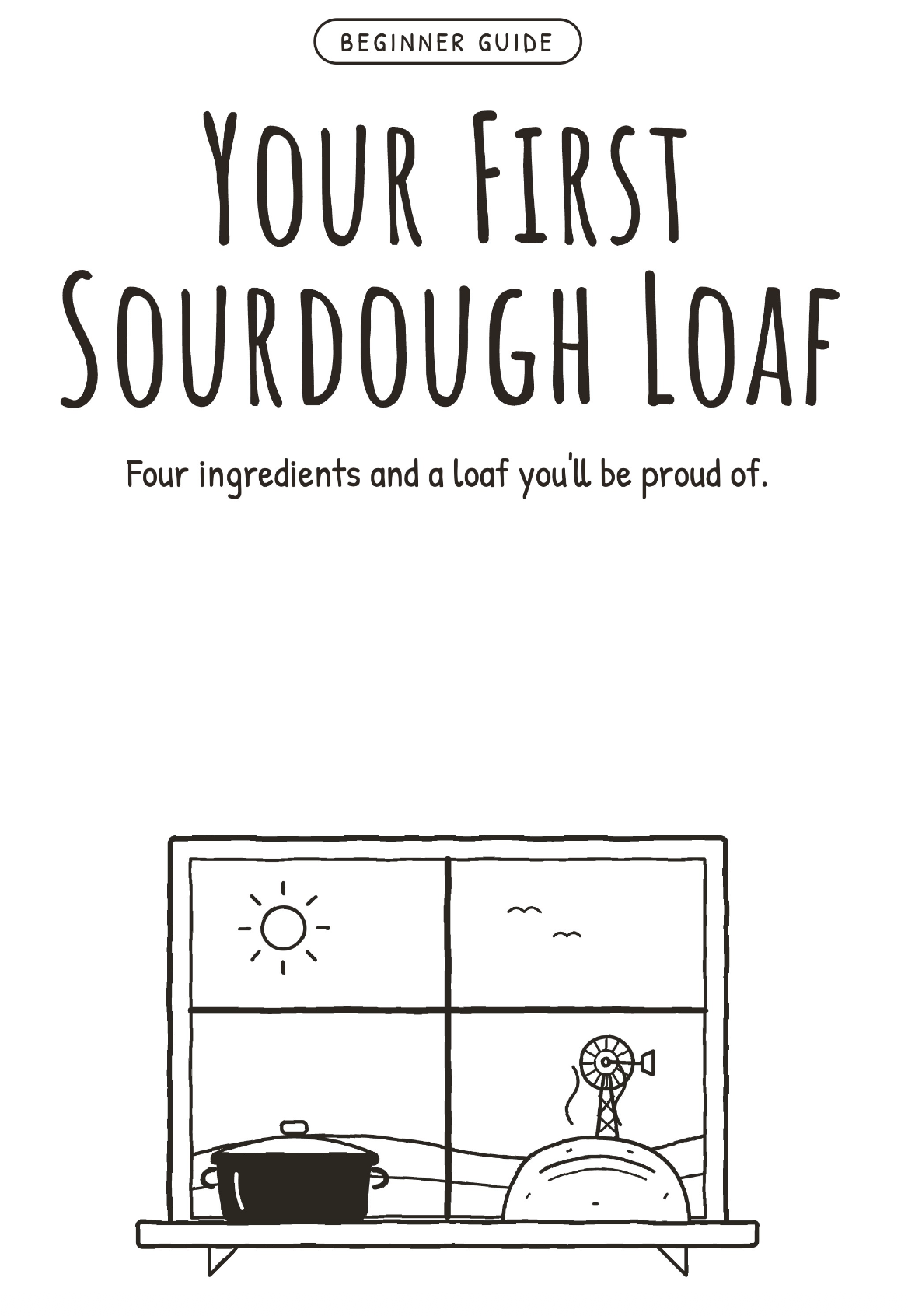 free beginner sourdough first loaf guide PDF download